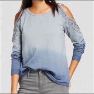 Ombré Cole shoulder top